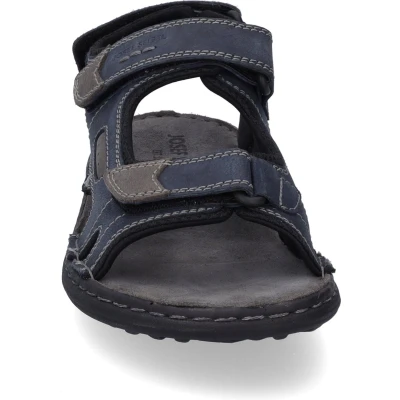 Afbeelding van Josef Seibel Vincent Outdoorsandalen jeanskombi, Heren, Maat: 46, Jeans kombi Leer en textiel