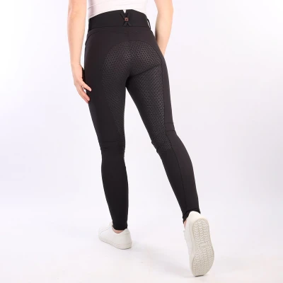 Afbeelding van Montar Rijbroek Molly Rosegold Highwaist Full Grip Zwart 38 Agradi.be