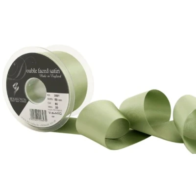 Afbeelding van Berisfords Satijnen lint, 50 mm x 20 m, kaki