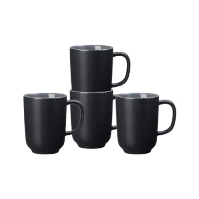 Afbeelding van Ritzenhoff &amp; Breker Koffiebekerset Jasper, 4 delig, zwart