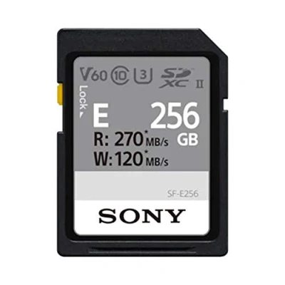 Afbeelding van Sony SF E serie (SDXC, 256 GB, U3, UHS II), Geheugenkaart, Zwart