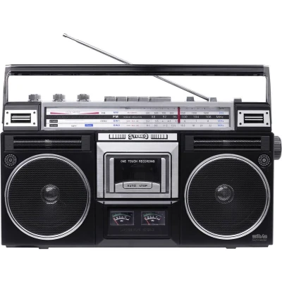 Afbeelding van Silva Schneider PCR 1980 Radiocassetterecorder VHF (FM), Middengolf, Korte golf Cassette, Bluetooth, USB, FM, Opnamefunctie, Incl.