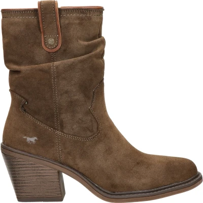 Afbeelding van Mustang Korte laarzen, Dames, Maat: 38, Brown Kunststof