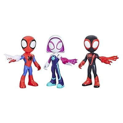 Afbeelding van Marvel Hasbro Spidey and his Amazing Friends, reuzegrote actiefiguur, 22 cm, set van 3, speelgoed voor kinderen vanaf 3 jaar