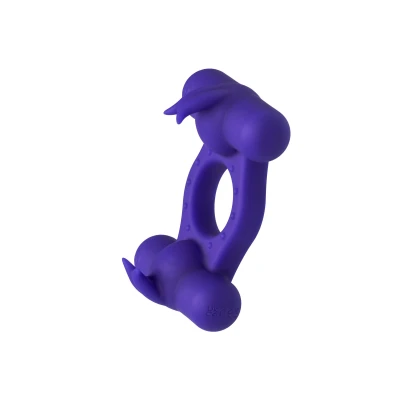 Afbeelding van CalExotics Silicone Rechargeable Triple Orgasm Enhancer Paars
