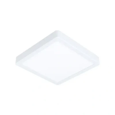Afbeelding van EGLO Led Fueva 5 plafondlamp, 1 lichtpunt, moderne opbouwlamp van staal met een kunststof lichtoppervlak, plafondlamp in wit, opbouwlamp, 21 cm (L x B), warmwit licht