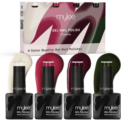 Afbeelding van Mylee Gel Nagellak Set 4x10ml [Cosmos] UV/LED Gellak Nail Art Manicure Pedicure, Professioneel &amp; Thuisgebruik [Autumn/Winter 2023] Langdurig en gemakkelijk aan te brengen