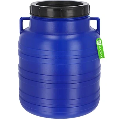 Afbeelding van KADAX HDPE multifunctioneel kunststof vat met deksel, universeel (10 l)