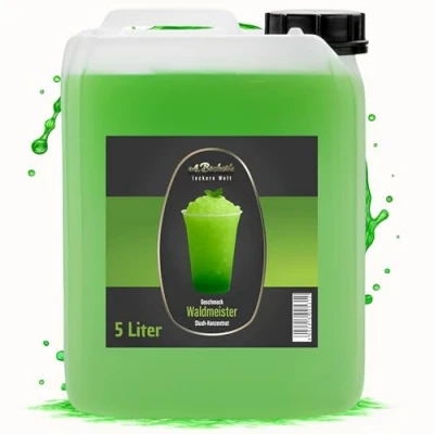 Image de A. Becker&#039;s Slush Sirop glacé Sans colorants azoïques 5 l de maître la forêt Vegan 1 concentré donne 6 glace boisson pour préparation dans machine à granité et