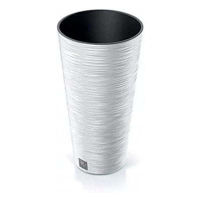 Afbeelding van Bloempot wit met reservoir FURU Collection 25 x 48 cm, inhoud 7,5 liter.