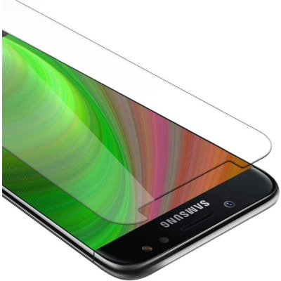 Afbeelding van Cadorabo Screenprotector geschikt voor Samsung Galaxy J7 2018 Pantser film Beschermende in KRISTALHELDER Geharde (Tempered) display beschermglas 9H hardheid met 3D Touch