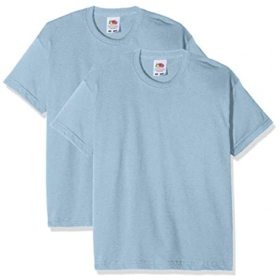 Afbeelding van Fruit of the Loom Kids 10 stuks T shirt voor jongens (10 stuks), Blauw (Sky Blue)