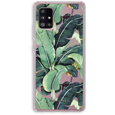 Afbeelding van Case Company® hoesje geschikt voor Samsung Galaxy A51 5G Bananenbladeren Soft Cover Telefoonhoesje Bescherming aan alle Kanten en Schermrand