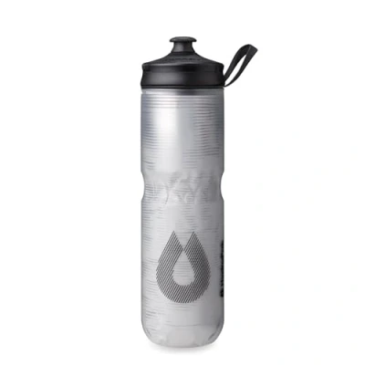 Afbeelding van HydraPak Polar sport Geïsoleerde waterfles, BPA vrij, zachte fles voor en fietsen met handvat (pulse wit, 700 ml)