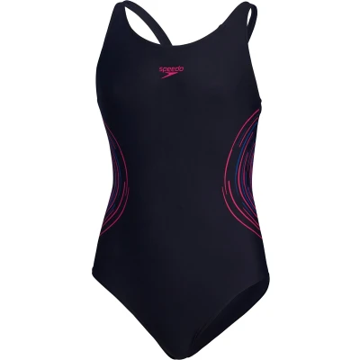 Afbeelding van Speedo Girls Placement Muscleback Badpak voor kinderen, Maat: 116, True navy/electric pink