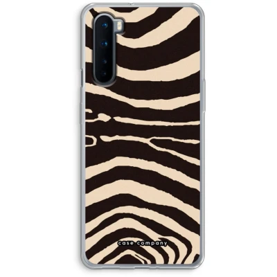 Afbeelding van Case Company® hoesje geschikt voor OnePlus Nord Arizona Zebra Soft Cover Telefoonhoesje Bescherming aan alle Kanten en Schermrand