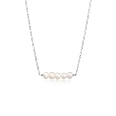 Afbeelding van KUZZOI Heren Halsketting Elegante Trend met zoetwater gekweekte parels in 925 sterling zilver