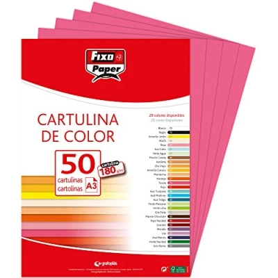 Afbeelding van Fixo Paper 11120354 indexkaarten, A3, 180 g, fuchsia, 50 stuks
