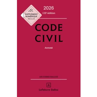 Afbeelding van CODE CIVIL 2026 ANNOTE