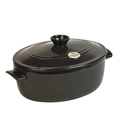 Afbeelding van Emile Henry Cocotte Rond Flame Fusain Ø39.5cm
