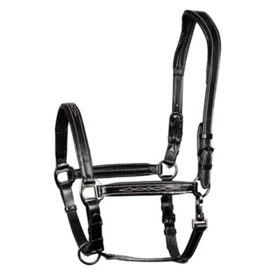 Afbeelding van Harry&#039;s Horse Halster Leder Supreme Zwart Full