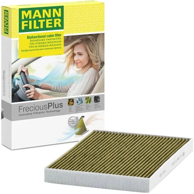Afbeelding van MANN FILTER FP 33 006 Interieurfilter Carbon filter, Met antibacteriële werking, Fijnstoffilter (PM 2.5), schimmelwerende werking 241 323 31