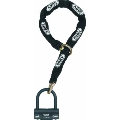 Image de Abus 32869 antivol u 58 hb3 100 avec chaine 12ks 80 cm loop homologués sra, noir, set de 1