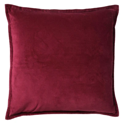 Afbeelding van Dutch Decor CAITH Kussenhoes velvet 100% katoen 50x50 cm Red Plum pruim roze