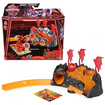 Afbeelding van Bakugan Training Set met Titanium Dragonoid spinnend actiefiguur ruilkaarten en speelset