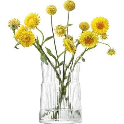 Afbeelding van L.S.A. Gio Line Kandelaar 18,5 cm met Kaars Glas Transparant