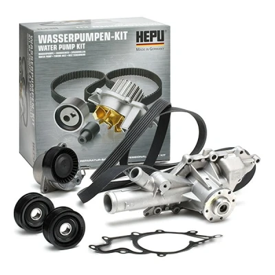 Afbeelding van HEPU PK15380 Waterpomp + tandriemenset MERCEDES BENZ: Vito Mixto, Viano, Minibus