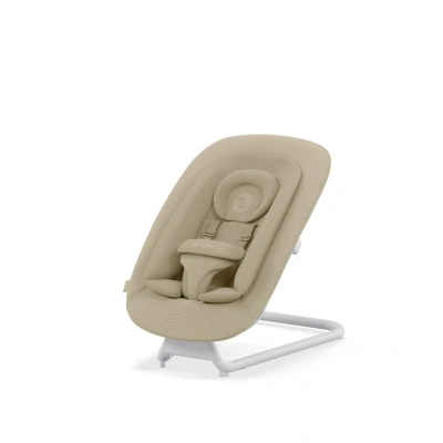 Afbeelding van Cybex Newbornset Lemo + Click &amp; Fold Bouncer Sand White/White