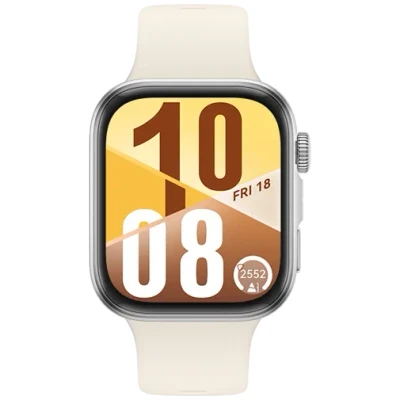 Afbeelding van Huawei Watch Fit 4 Zilver (Witte Rubberen Band)