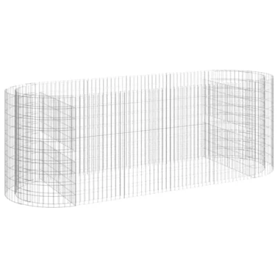 Afbeelding van VidaXL Gabion plantenbak verhoogd 300x100x100 cm gegalvaniseerd ijzer