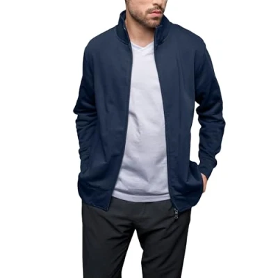 Afbeelding van Herenvest &#039;Premium Full Zip&#039; met zijzakken Navy M