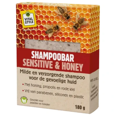 Afbeelding van Vitalstyle Shampoobar Sensitive &amp; Honey Paardenvachtverzorging 180 g