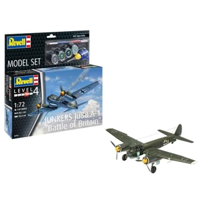 Afbeelding van 1:72 Revell 64972 Junkers Ju88 A 1 Battle of Britain Propeller Vliegtuig Model Set Plastic Modelbouwpakket