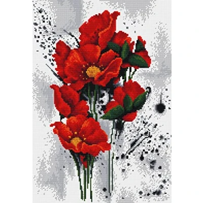 Afbeelding van Luca S The Poppies borduren (pakket) B7014