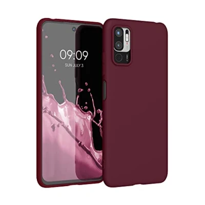 Afbeelding van kwmobile telefoonhoesje geschikt voor Xiaomi Redmi Note 10 5G Hoesje smartphone Back cover in bordeaux violet