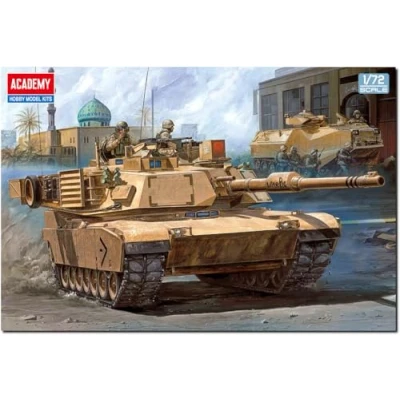 Afbeelding van 1:72 Academy 13430 M1 Abrams USMC M1A1 Tank Plastic Modelbouwpakket