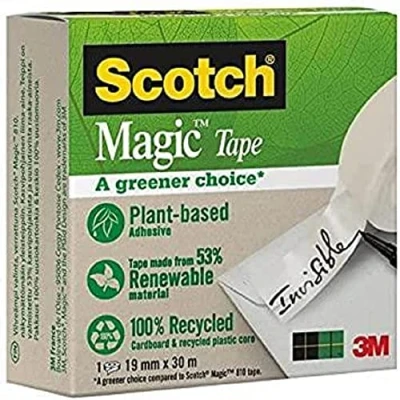 Afbeelding van Plakband Magic Tape A Greener Choice Ft 19 Mm X 30 M, Doos Met 1 Rolletje