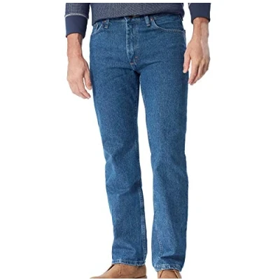 Afbeelding van Wrangler Authentics klassieke jeans voor heren, pasvorm, herenjeans, Stonewash Dark
