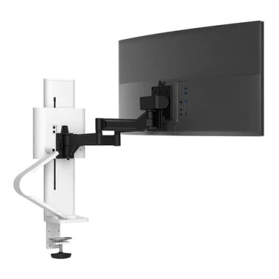 Image de Ergotron TRACE Kit de montage (pivot, base, entretoise VESA, colonne levage, bras d&#039;extension, pince bureau 2 pièces, canal gestion du câble) Technologie force constante pour Écran LCD blanc Taille d&#039;écran : 21.5 38&quot;