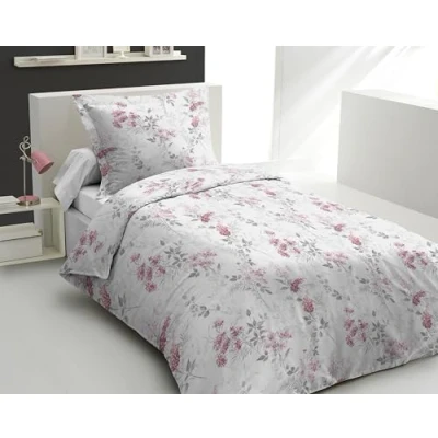 Afbeelding van Home Linge Passion Dekbedovertrek 2 delig, 100% katoen 57 draden/cm² 140 x 200 cm Pompadour roze, ivoor, roze en