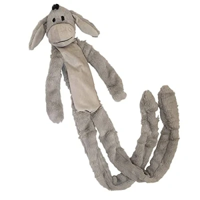 Afbeelding van Nobby Hondenknuffel Aap Pluche Touw Pieper Grijs Hondenspeelgoed 105 cm