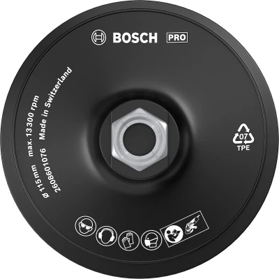 Image de BOSCH 2608601076 tampon d&#039;appui avec système velcro 115 mm, 13,300 o.p.m.
