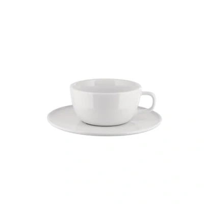 Afbeelding van Alessi Itsumo NF07/87S Set van 1 design filterkoffiemok met subtotaal, dagelijks gebruik, minimale esthetiek, wit porselein, diameter 15 cm
