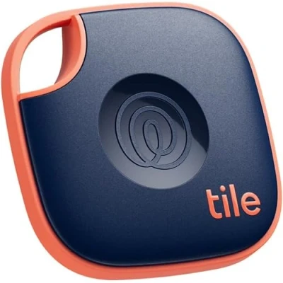 Afbeelding van Tile by Life360 Mate (2024) Bluetooth tracker, sleuteldetector en objectzoeker voor sleutels, tassen andere telefoondetector, compatibel met iOS Android, 1 stuk (blauw/oranje)