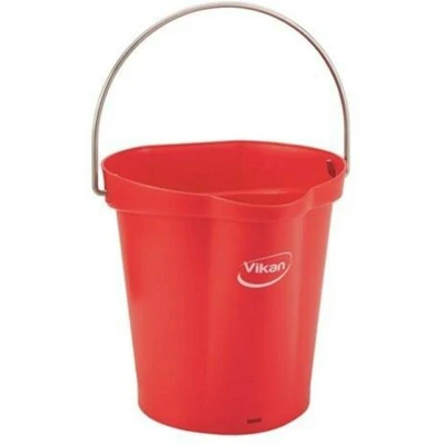 Image de VIKAN 56884 seau, 6 litres, rouge 5688/4