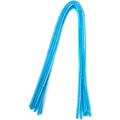 Afbeelding van Bouhon chenilledraad 50 cm x 8 mm, pak van 10 stuks, lichtblauw